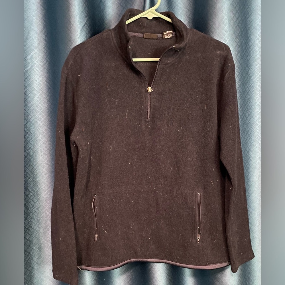 New York & Company Men's Navy Zip-Up Sweater
